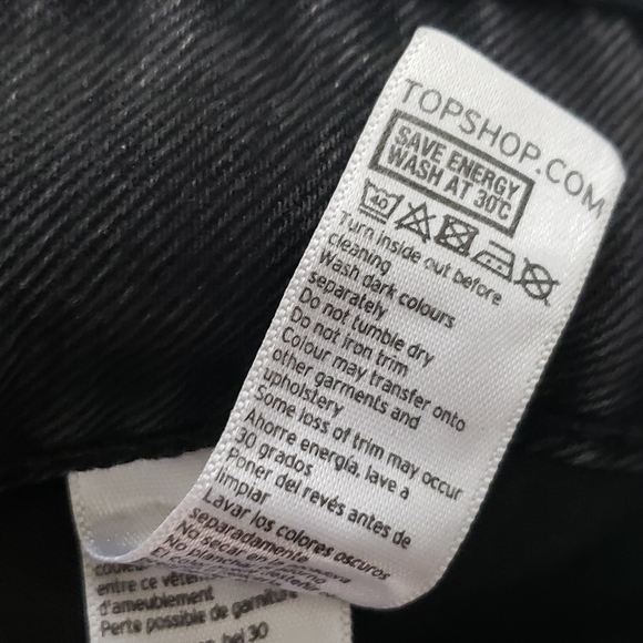 Topshop Painted Panther High Waisted Denim Shorts - Picture 12 of 14